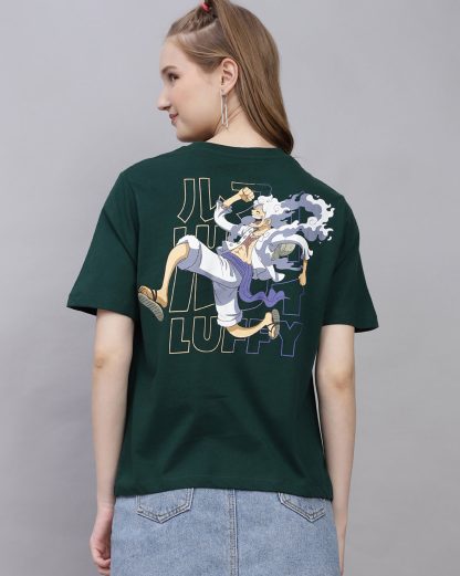 One Piece Printed Regular Fit Tshirt For Women
