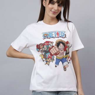 One Piece Printed Oversized Tshirt For Women