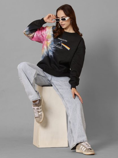 Pink Floyd Dark Side Of The Moon Oversized Sweatshirt Women - Image 4