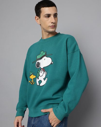 Snoopy Oversized Sweatshirt Men - Image 2