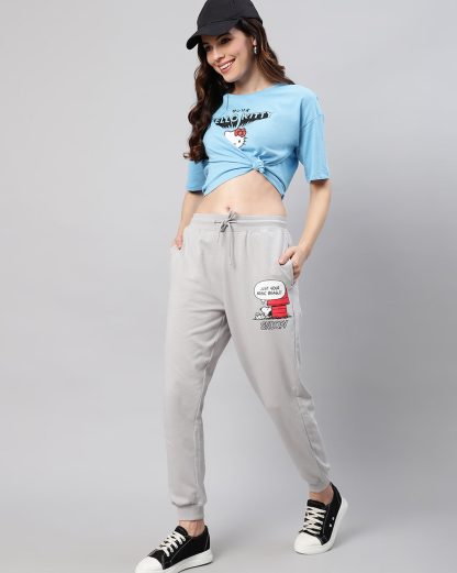 Peanuts Grey Jogger For Women - Image 4