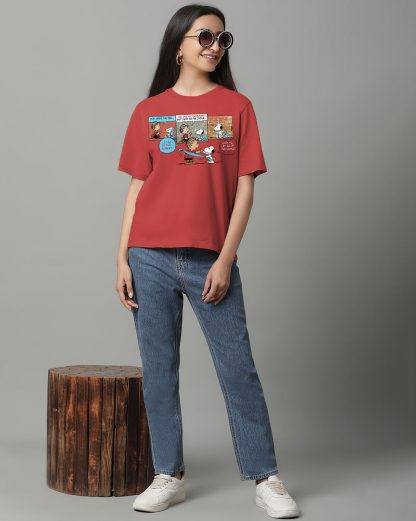 Peanuts Regular Fit Tshirt For Women - Image 5