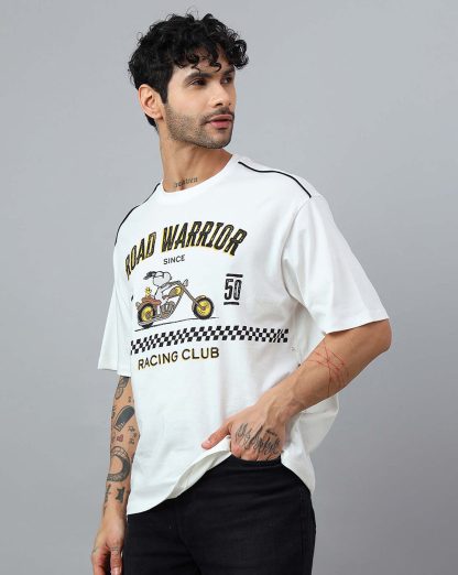 Peanuts Printed Oversized Tshirt For Men - Image 2