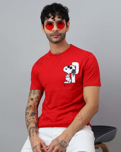 Peanuts Printed Regular Fit Tshirt For Men - Image 2