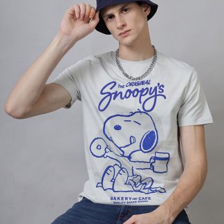 Peanuts Printed Regular Fit Tshirt For Men