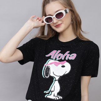 Peanuts Printed Regular Fit Tshirt For Women