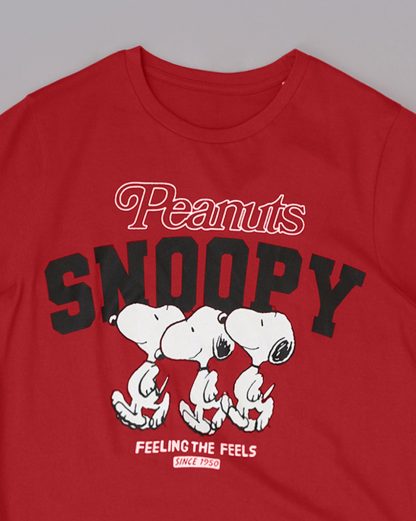 Peanuts Printed Oversized Tshirt For Women - Image 2