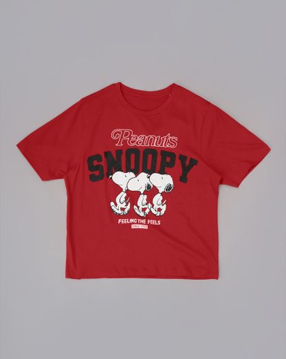 Peanuts Printed Oversized Tshirt For Women - Image 5