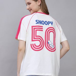 Snoopy Printed Oversized Tshirt For Women
