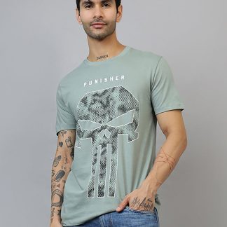 Punisher Printed Regular Fit Tshirt For Men