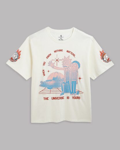 Rick & Morty Off White Oversized Tshirt Men - Image 6