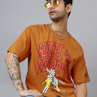 Rick & Morty Printed Oversize Tshirt For Men