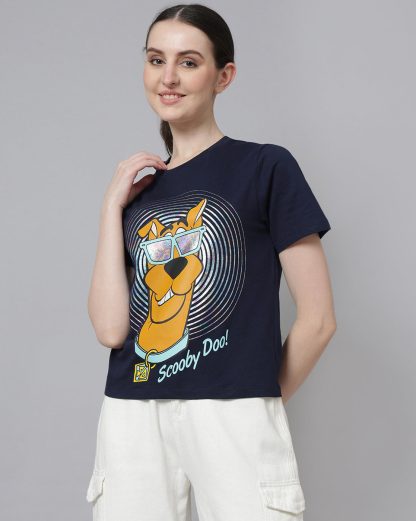 Scooby Doo Printed Regular Tshirt For Women - Image 2