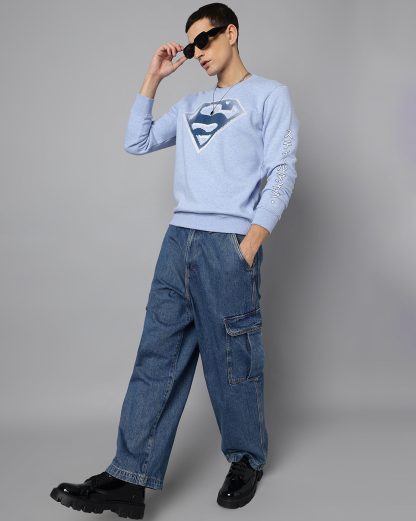Superman Symbol Regular Fit Sweatshirt Men - Image 4