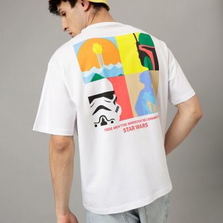 Star Wars Ep- Ix Printed Oversized Tshirt For Men
