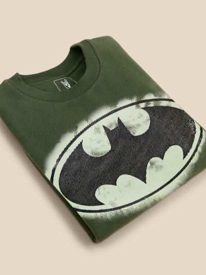 Batman Green Sweatshirt For Men - Image 2