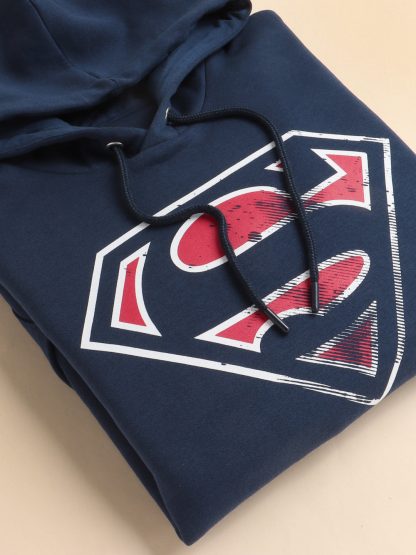 Superman Blue Hoodie For Men - Image 2