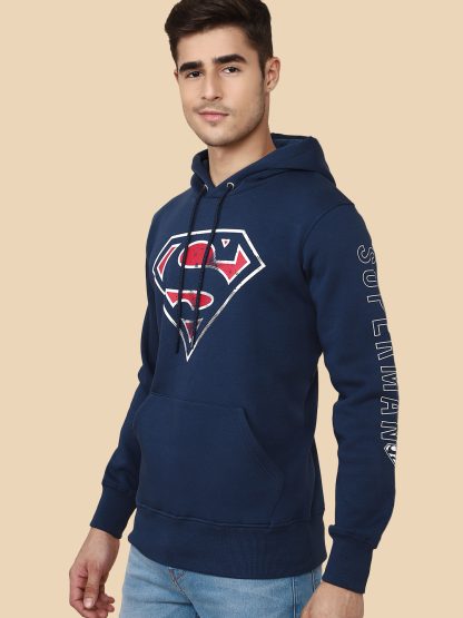 Superman Blue Hoodie For Men - Image 3