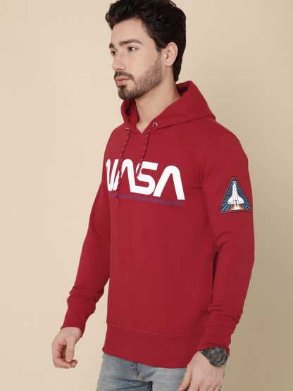 NASA Red Hoodie For Men - Image 3