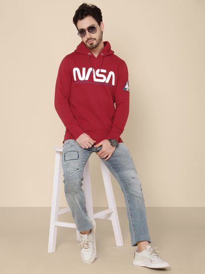 NASA Red Hoodie For Men - Image 5
