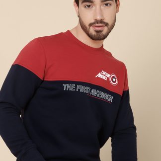Captain America Regular Fit Sweatshirt For Men