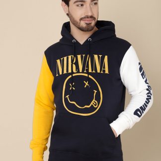 Nirvana Navy Hoodie For Men
