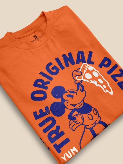 Mickey & Friends Orange Tshirt For Men - Image 2