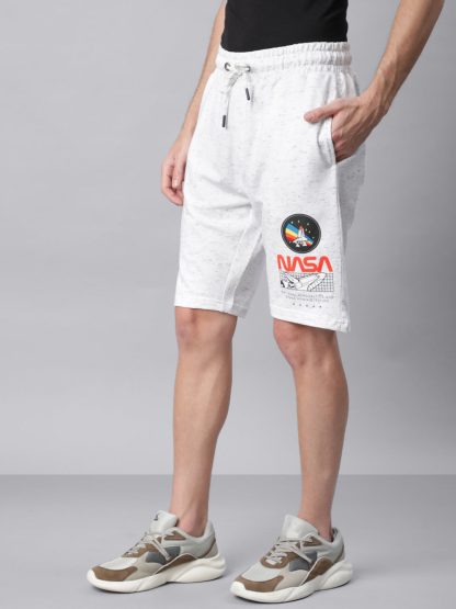 NASA White Shorts For Men - Image 2