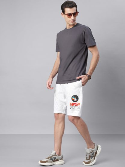 NASA White Shorts For Men - Image 4