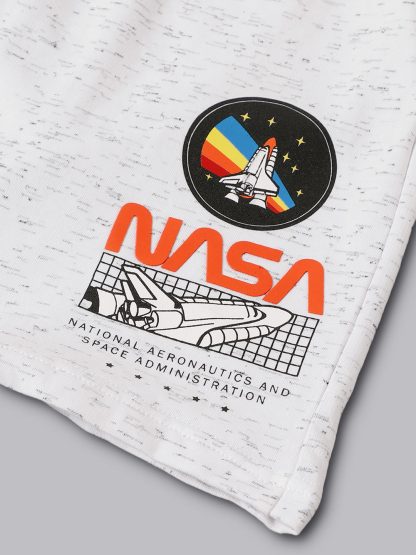 NASA White Shorts For Men - Image 6