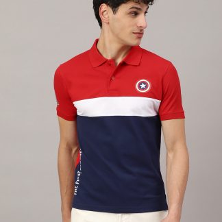 Captain America Regular Fit Polo T-Shirt For Men