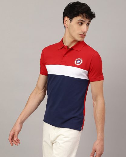 Captain America Regular Fit Polo T-Shirt For Men - Image 3