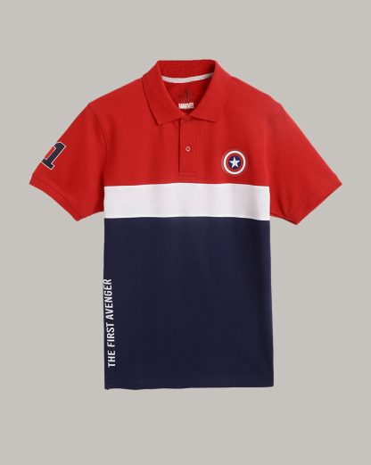Captain America Regular Fit Polo T-Shirt For Men - Image 6