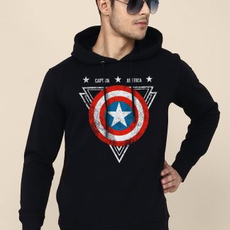 Captain America Blue Hoodie For Men