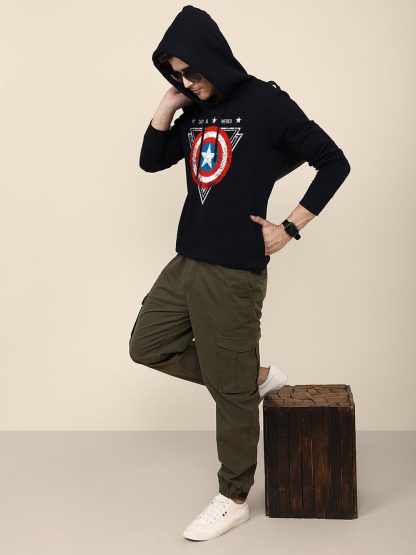 Captain America Blue Hoodie For Men - Image 5