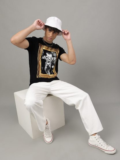 Joker Black Tshirt For Men - Image 4