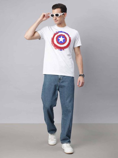 Captain America Blue Tshirt For Men - Image 5