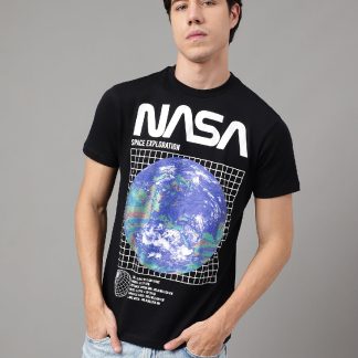NASA Black Tshirt For Men