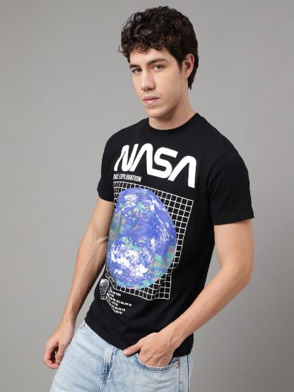 NASA Black Tshirt For Men - Image 3