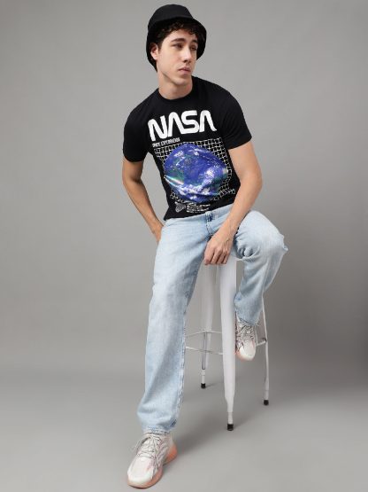 NASA Black Tshirt For Men - Image 4