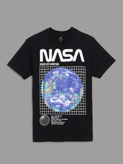 NASA Black Tshirt For Men - Image 6