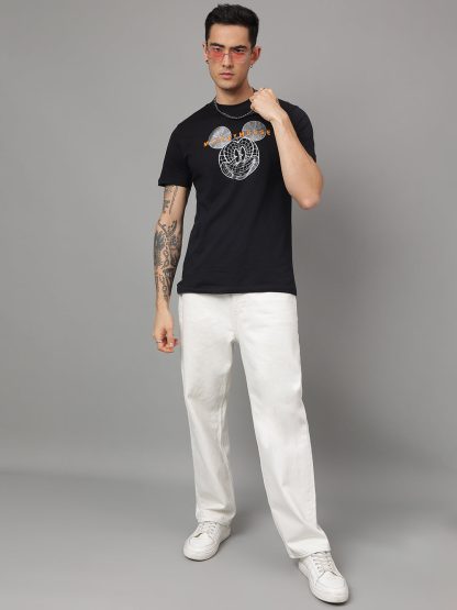 Mickey & Friends Black Tshirt For Men - Image 4