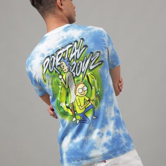 Rick & Morty Blue Tshirt For Men