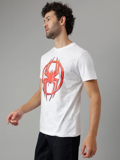 Spiderman White Tshirt For Men - Image 3