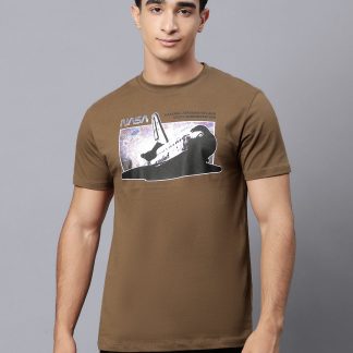 NASA Brown Tshirt For Men