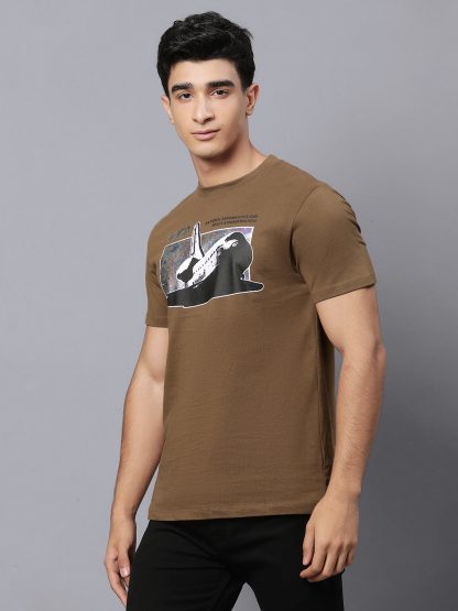 NASA Brown Tshirt For Men - Image 3