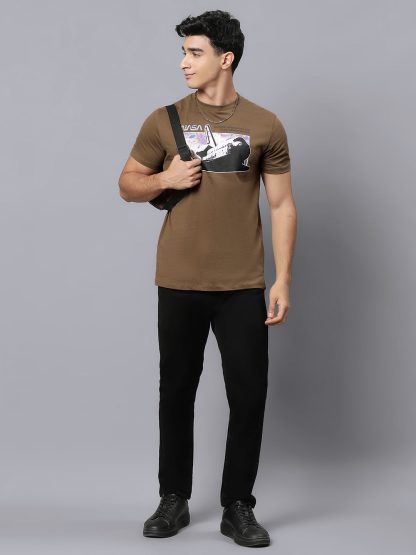 NASA Brown Tshirt For Men - Image 4
