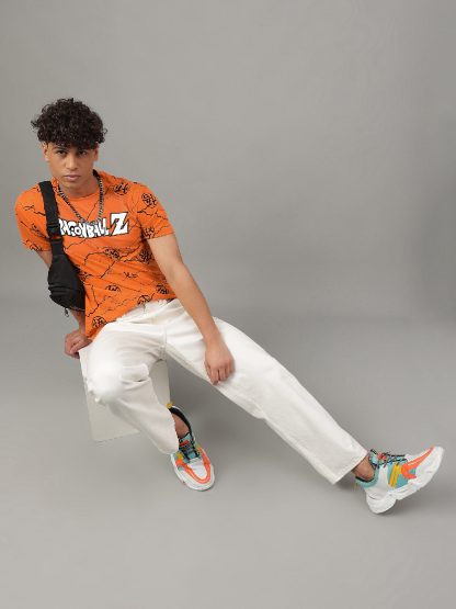 Dragon Ball Z Orange Tshirt For Men - Image 4