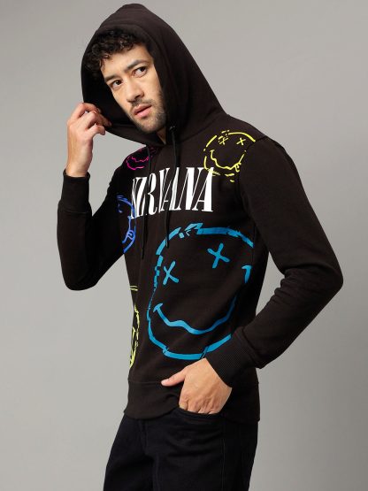 Nirvana Black Hoodie For Men - Image 3