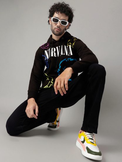 Nirvana Black Hoodie For Men - Image 5